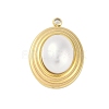 Acrylic Imitation Pearl Pendants STAS-P366-29G-1