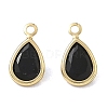Brass Pave Cubic Zirconia Charms CU-CBABEB3-04G-2