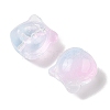 Transparent Spray Paint Glass Beads GLAA-Z011-01J-2