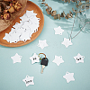 30Pcs Blank Double-sided Heat Transfer Aluminium Pendants DIY-BC0014-63B-4