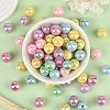 100Pcs Opaque Acrylic Beads OACR-PA0001-31C-4