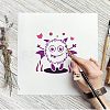 FINGERINSPIRE 6Pcs 6 Styles Halloween Theme PET Hollow out Drawing Painting Stencils Sets for Kids Teen Boys Girls DIY-WH0172-988-6