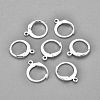 304 Stainless Steel Leverback Earring Findings X-STAS-F155-13S-1