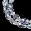 Transparent Electroplate Glass Beads Strands EGLA-N013-T8mm-B01-3
