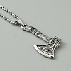 Alloy Pandant Necklace with Stainless Steel Box Chains for Men Women NJEW-WH0023-03P-03-2