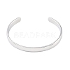 Non-Tarnish 304 Stainless Steel Open Cuff Plain Bangles BJEW-H591-01P-02-2