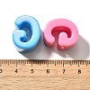 UV Plating Opaque Acrylic European Beads SACR-Z007-01G-3