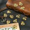 20Pcs Halloween Pumpkin Jack-O'-Lantern Alloy Pendants TIBEP-YW0001-43G-5