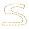 Brass Rolo Chain Necklaces X-MAK-F036-01G-2