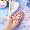 75Pcs 5 Styles Electroplate Acrylic European Beads OACR-TA0002-68-5