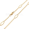 Ion Plating(IP) 304 Stainless Steel Necklaces STAS-D084-28G-2
