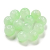 Two Tone Spray Painting Glass Beads GLAA-L046-03E-1