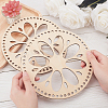 Wooden Basket Bottoms AJEW-WH0126-08B-3