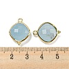 Dyed Natural Jade Imitation Aquamarine Pendants G-M431-12G-03-3