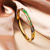 304 Stainless Steel Enamel Bangles FS-WG30162-09-1