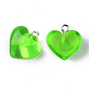 Transparent Resin Pendants X-RESI-R429-30F-2