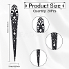20Pcs Hollow Iron Hairpins AJEW-GL0002-32-2