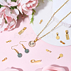 120Pcs 3 Styles Alloy Glue On Flat Pad Pendant Bails FIND-SP0005-11-4