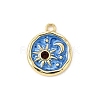 Alloy Enamel Pendants FIND-U030-20G-02-1