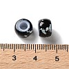 Spray Painted ABS Plastic European Beads KY-G033-01A-11-3