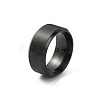 201 Stainless Steel Plain Band Ring for Women RJEW-WH0010-06A-MB-1