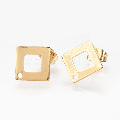 304 Stainless Steel Stud Earring Findings STAS-Q223-07-1