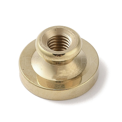 Golden Tone Wax Seal Brass Stamp Head DIY-B079-02G-27-1