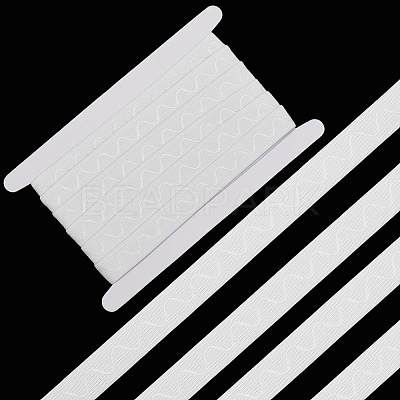 5M Polyester Non-Slip Silicone Elastic Gripper Bands for Garment Sewing SRIB-GF0001-50A-02-1