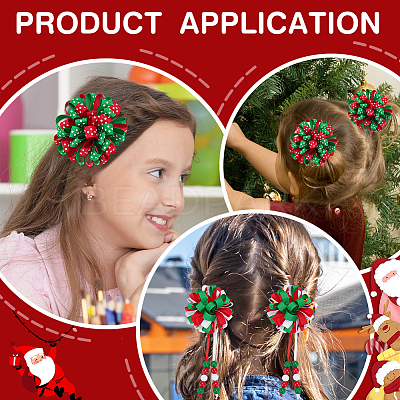 4Pcs Polyester Alligator Hair Clips OHAR-WR0001-05-1