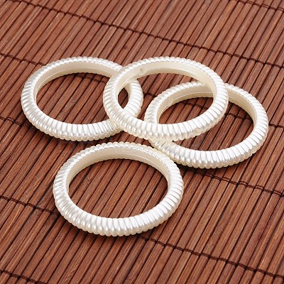Ring Acrylic Imitation Pearl Bead Frame OACR-O002-6657-1