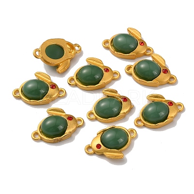 Alloy Glass Connector Charms FIND-WH0128-10C-MG-1