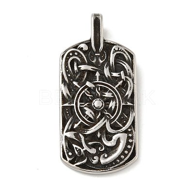 316 Surgical Stainless Steel Pendants STAS-Z073-75AS-04-1