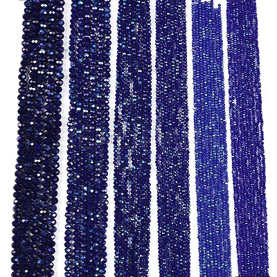 Electroplate Opaque Solid Color Glass Beads Strands EGLA-A044-P2mm-L07-1