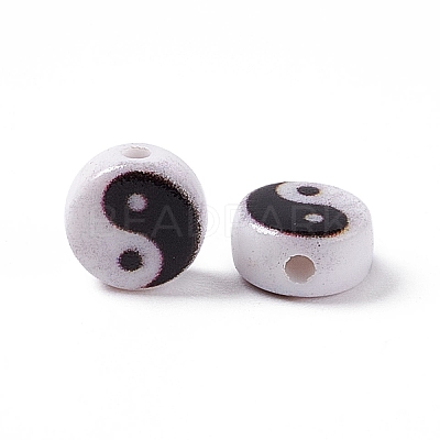 Opaque Acrylic Beads SACR-E008-02A-01-1
