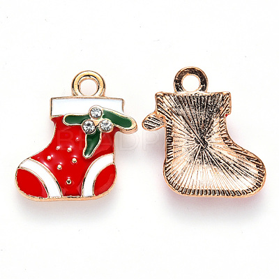 Alloy Enamel Pendants X-ENAM-S121-010-1