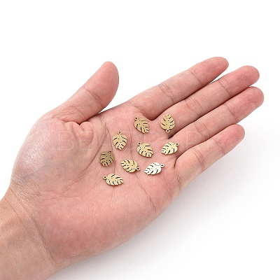 Ion Plating(IP) 304 Stainless Steel Charms STAS-S107-05-1