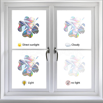 Waterproof PVC Laser No-Glue Stickers DIY-WH0321-49-1