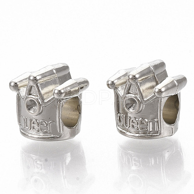Plating ABS Plastic European Bead Rhinestone Settings KY-T019-13-1