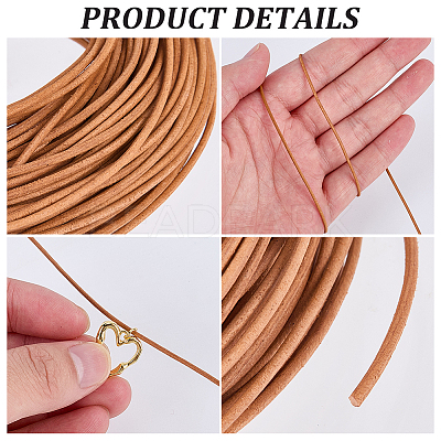 Cowhide Leather Cord DIY-CL0001-23A-1