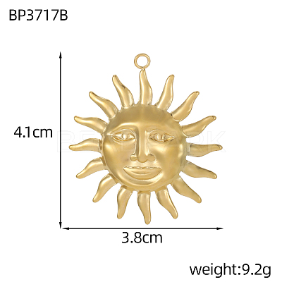 304 Stainless Steel Pendants STAS-OY005-64G-1