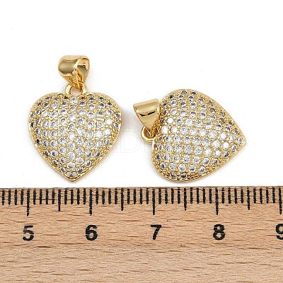 Brass Micro Pave Cubic Zirconia Pendants ZIRC-I367-07G-10-1