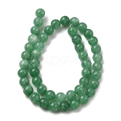 Natural Dyed White Jade Beads Strands G-M402-C03-24-1