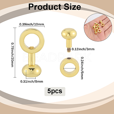 5Pcs Brass Zipper Insert Buckles FIND-SP0004-11G-1