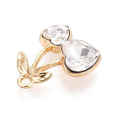 Alloy Rhinestone Pendants PALLOY-T092-24G-02-1