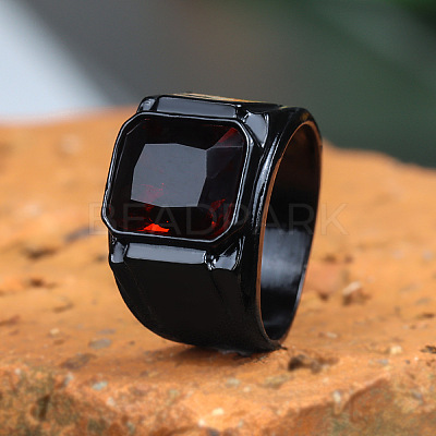 Alloy with Glass Finger Rings for Men FS-WG2A945-04-1