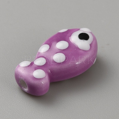 Handmade Porcelain Beads PORC-WH20001-02S-1