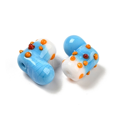 Handmade Lampwork Bumpy Beads Strands LAMP-U001-01G-1-1