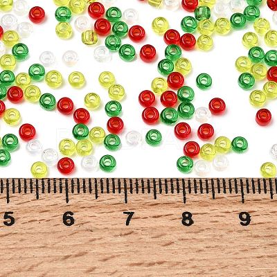 4 Colors 8/0 Christmas MIYUKI Round Rocailles Seed Beads SEED-X0058-14-1