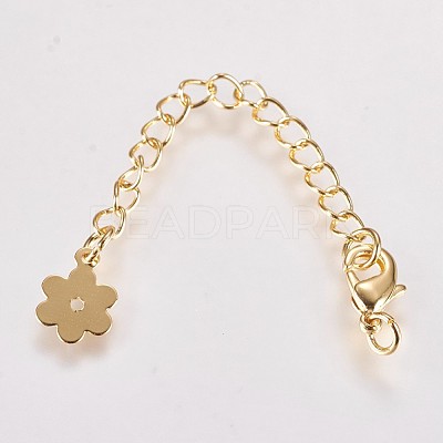 Long-Lasting Plated Brass Chain Extender KK-K210-18G-1