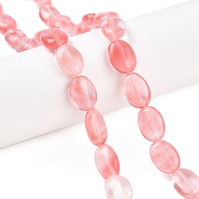 Cherry Quartz Glass Beads Strands G-M206-35-1